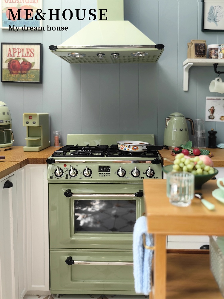 Kitchen Appliances Oven - ドールハウス用の金属製ストーブ,ミニモデル,家具アクセサリー,キッチン家電,bjd,ob11,gsc,blyth,兵士,ミニオーブン,1:6