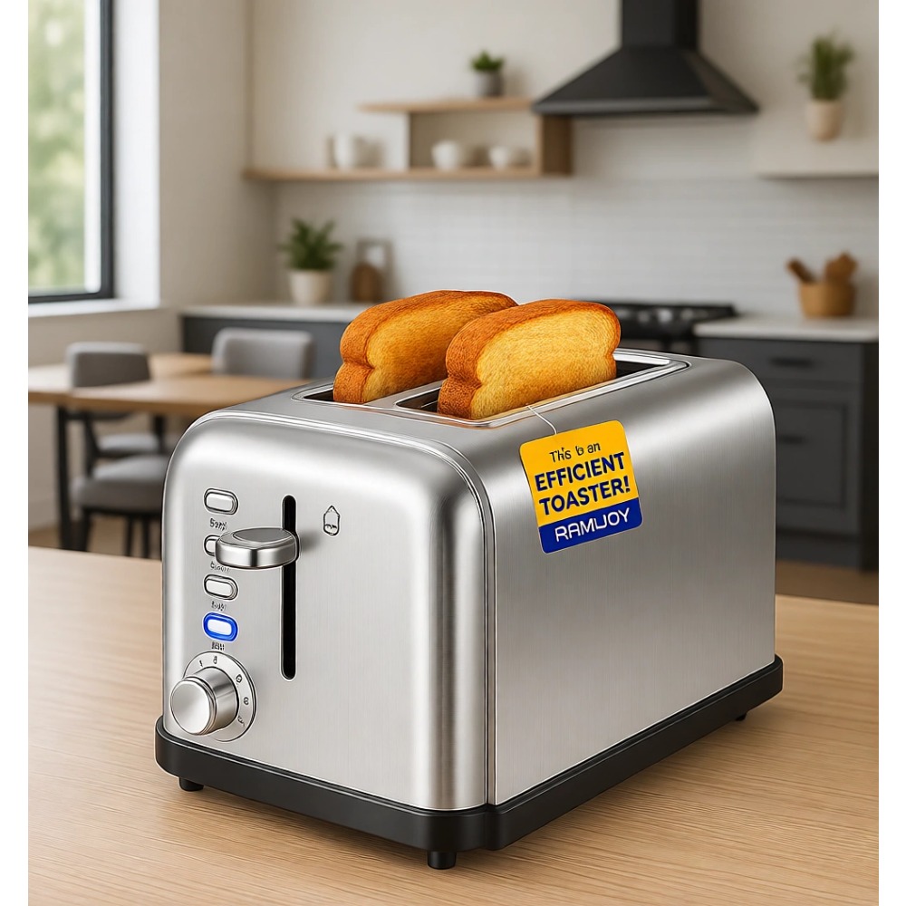 Toaster 4 Slice - 超ワイドスロット2枚焼きトースター 7段階の色焼き設定 4つの機能 取り外し可能なクラムトレイ 900W ステンレス製