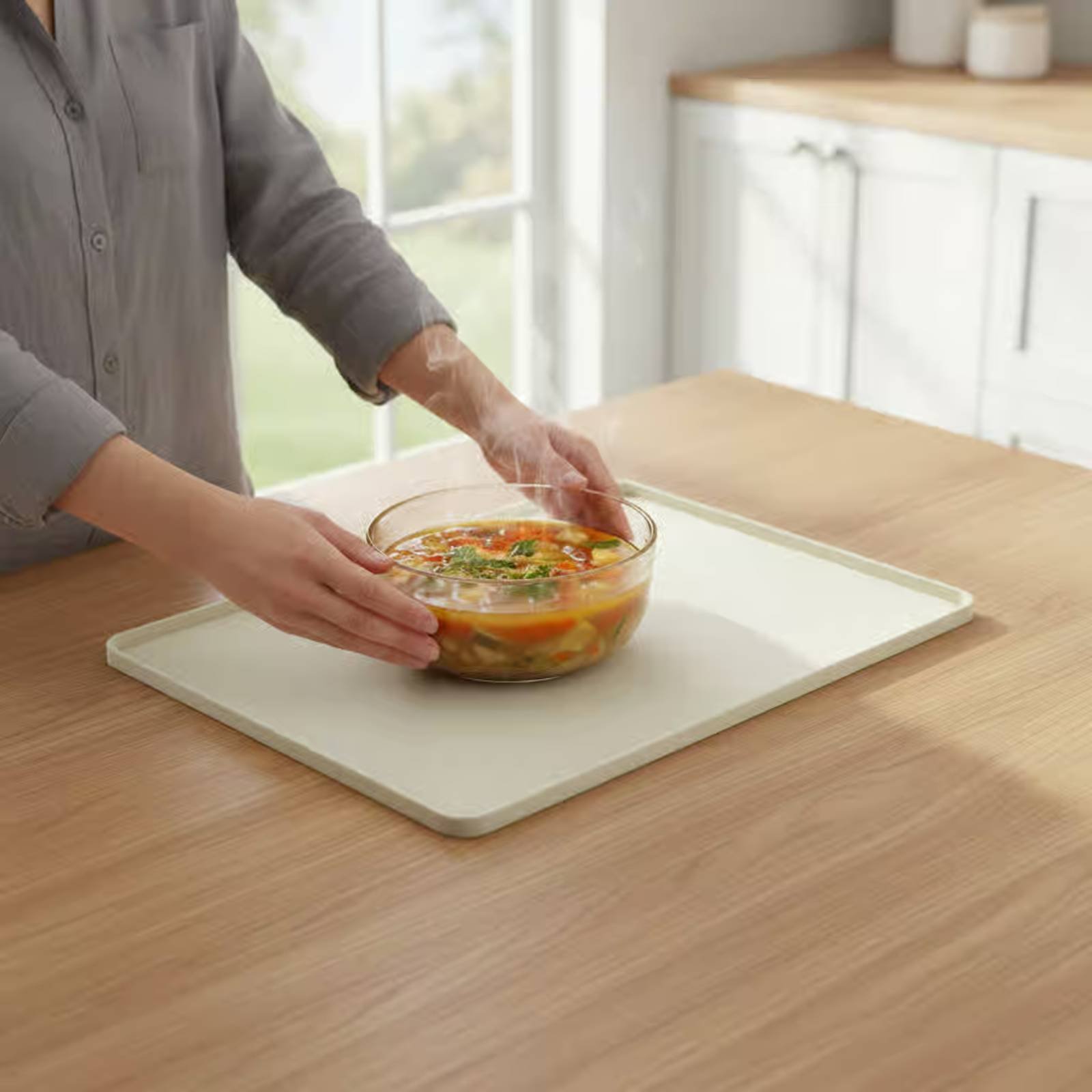 Kitchen Appliances Oven - シリコン製電子レンジトップマット 柔軟な電子レンジトッププロテクター シリコン製家電トレイ こぼれ防止 キッチンアクセサリー