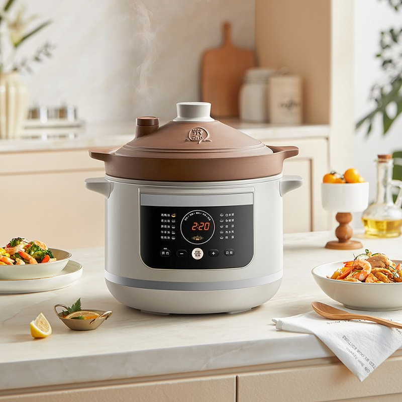 5.5L電気土鍋シチュースープクッカー自動スロークッカー家庭 - Slow Cooker Ceramic のレビューと価格
