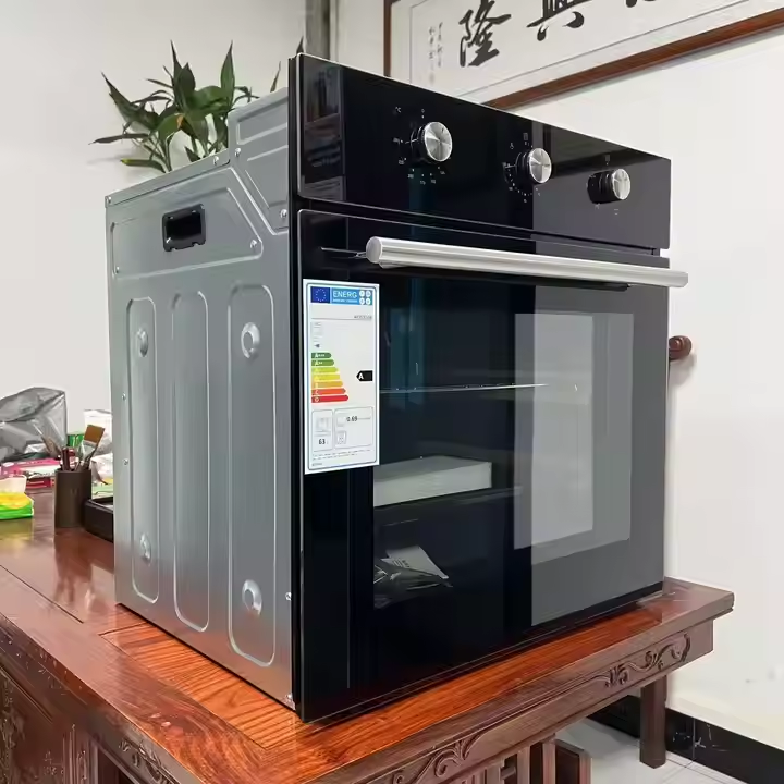 63L電気ビルトイン4機能ダブルオーブンキッチン家電ピザ電子 - Kitchen Appliances Oven のレビューと価格