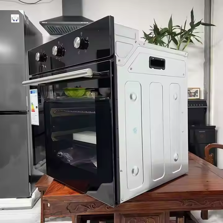 63L電気ビルトイン4機能ダブルオーブンキッチン家電ピザ電子 - Kitchen Appliances Oven のレビューと価格