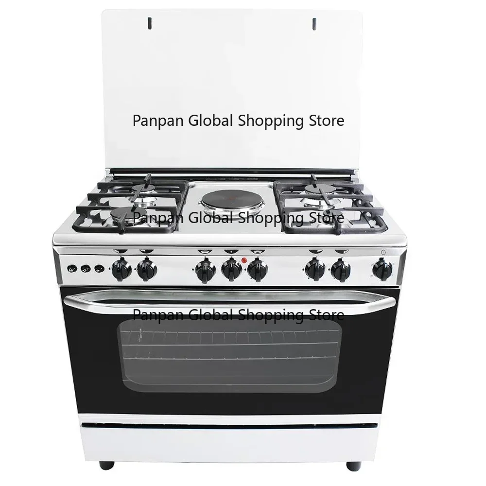 自立型レンジガスコンロ5バーナー電気式、ガスオーブン内蔵キッ - Kitchen Appliances Built In のレビューと価格