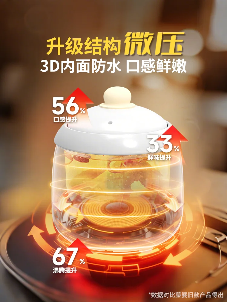 220V Tengpo 電気スロークッカー小型セラミックポッ - Slow Cooker Ceramic のレビューと価格