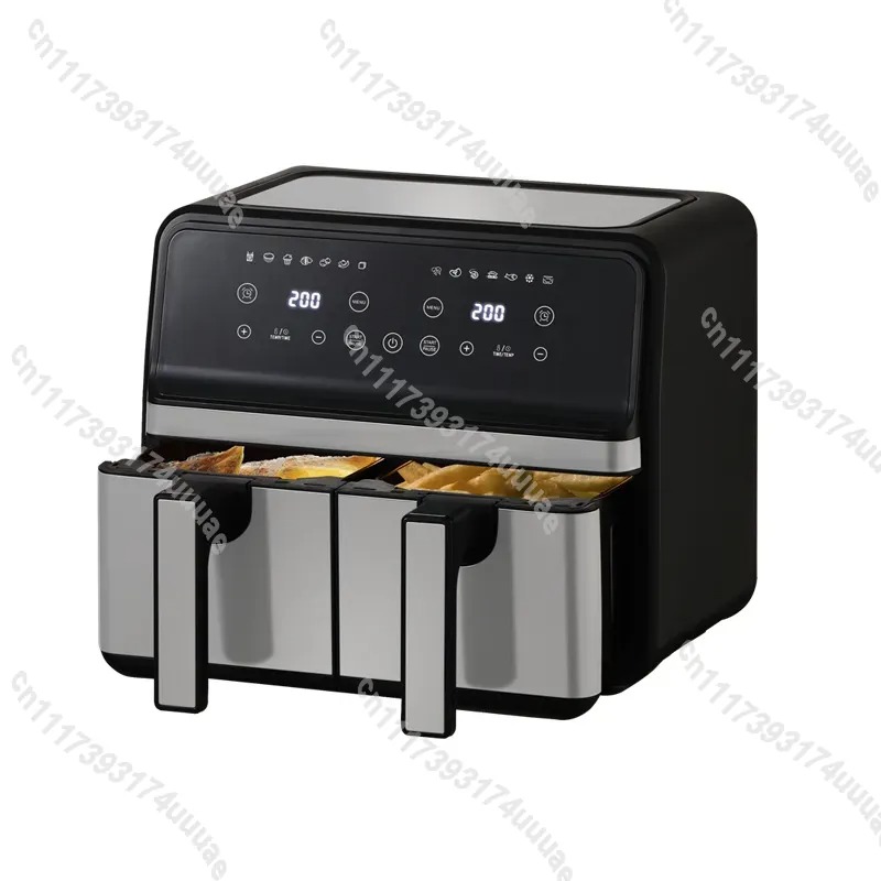 8L大容量電気エアフライヤー、ダブルポットと可視窓付き、家庭 - Kitchen Appliances Oven のレビューと価格