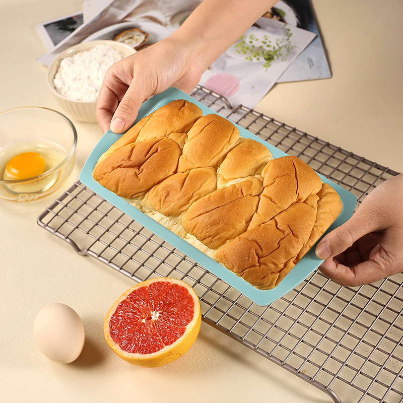 長方形のシリコンケーキモールド,耐熱性,持ち運びが簡単,キッ - Kitchen Appliances Oven のレビューと価格