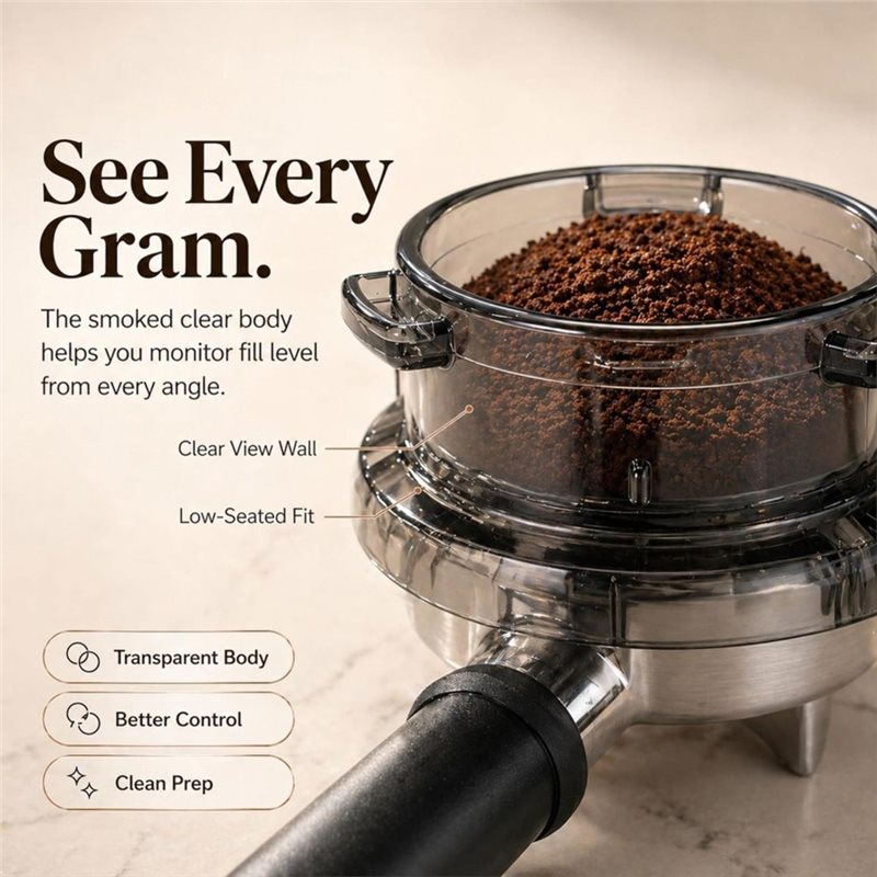 24時間ホットセール ツイストロック式ポルタフィルターファン - Breville Espresso Barista Express のレビューと価格
